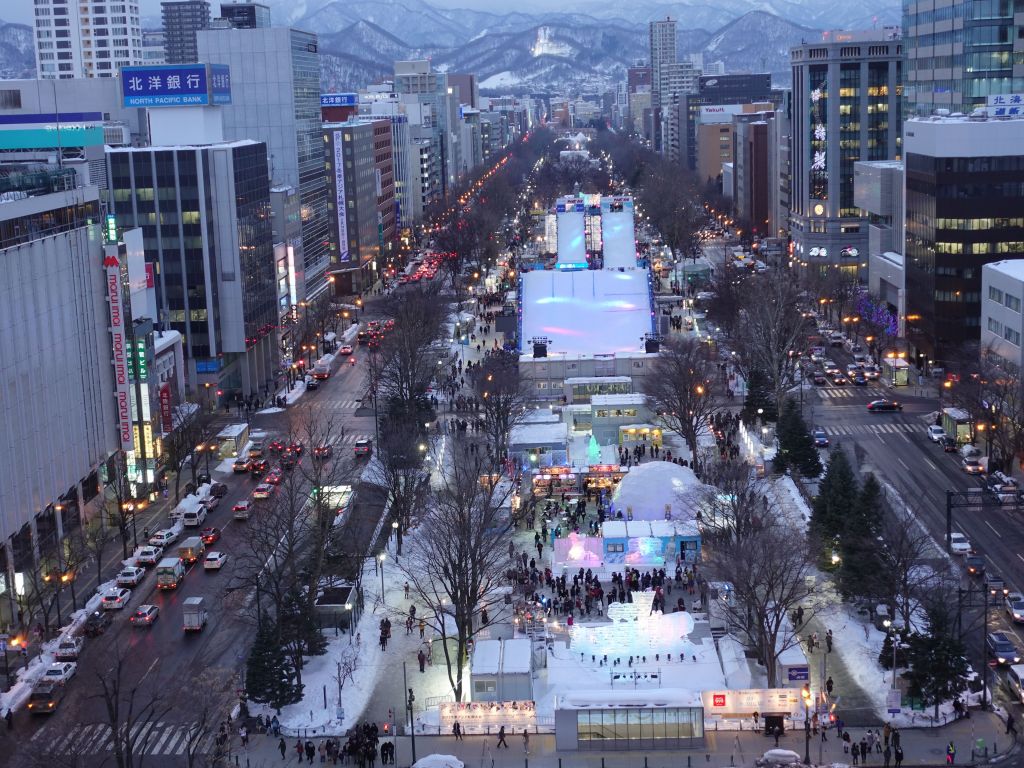 Sapporo city vintertid