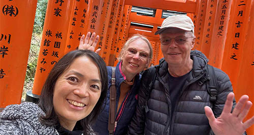 Svenska turister i Kyoto