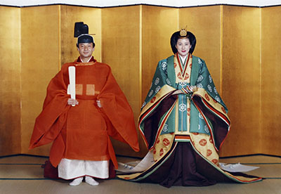 Nye kejsaren av Japan med sin fru